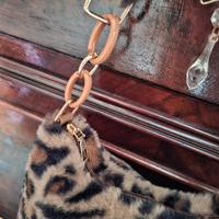 🐆 Borsa Donna Leopardata Peluche – Mini Bag Anima
