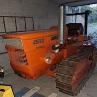 Trattore Fiat a cingoli 455 con botte e sollevator