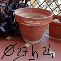 Vaso coccio diametro cm 27 x h cm 24