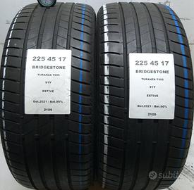 2 GOMME 225 45 17 BRIDGESTONE A2109