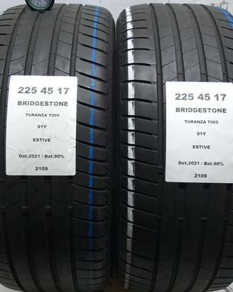 2 GOMME 225 45 17 BRIDGESTONE A2109