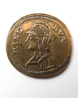 Antico gettone Token Jeton Spiel Marke MINERVA