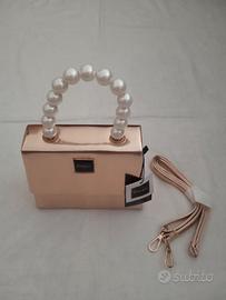 Borsetta rosa metallizzata Emanuela Biffoli