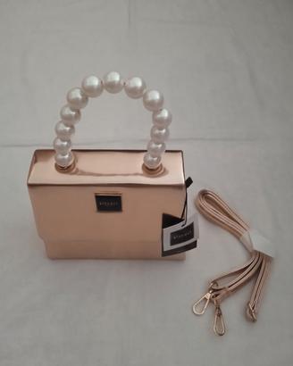 Borsetta rosa metallizzata Emanuela Biffoli