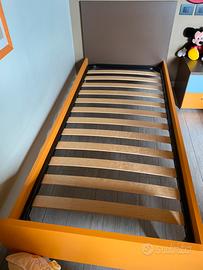 Letto singolo completo di rete e materasso