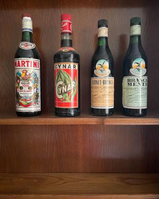 Bottiglie bar vintage