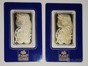 n.2 Lingotti d’Argento Fortuna PAMP da 1 Oncia
