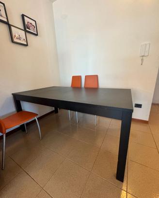 tavolo nero ikea Bjursta 175x95 allungabile 8/12