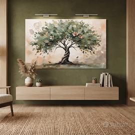 Quadro albero della vita verde salvia e oliva