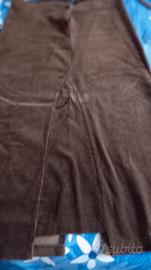 gonnellone vellutino marrone