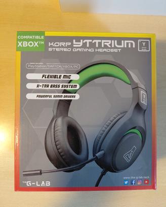 Cuffie da gaming G-LAB con microfono