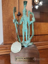 statuetta guerriero civiltà nuragica