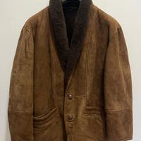 Giacca shearling marrone uomo