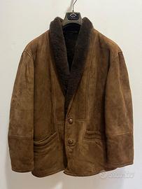 Giacca shearling marrone uomo