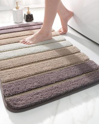 Tappeto Bagno 50 x 80 cm, Microfibra Antiscivolo