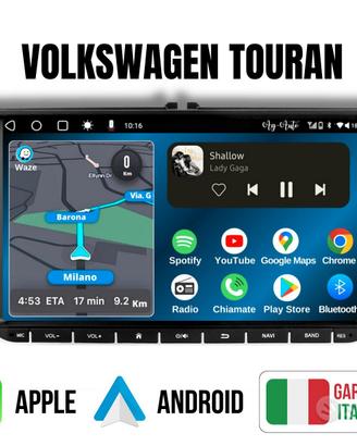 Volkswagen Touran 9 pollici Autoradio android +KIT