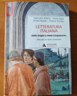 letteratura italiana Mondadori università 