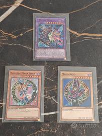 Carte Yu-Gi-Oh! Maghi Neri, Mago Nero e Ragazza Ma