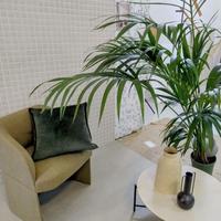 Cuscino d'arredo in velluto verde foresta