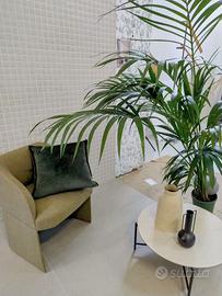 Cuscino d'arredo in velluto verde foresta