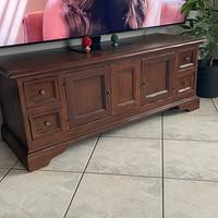 Mobiletto porta tv in arte povera