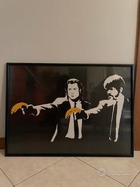 Cornice con poster Banksy - Pulp Fiction