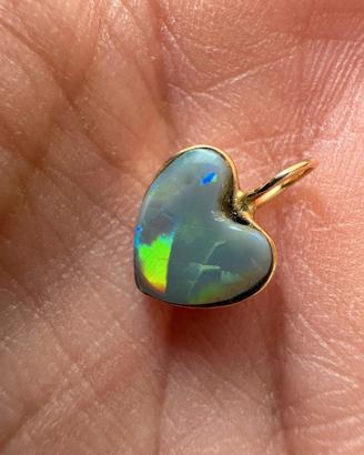 Ciondolo ORO e OPALE AUSTRALIANO 1.03ct - Certific