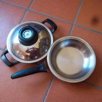 Tre Pezzi -AMC Padella Pentola e Coperchio Dia20