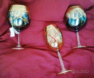2 coppe di cristallo Murano