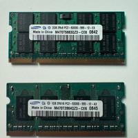 Samsung Ram 1Gb + 2Gb DDR2 PC2-5300 667MHz