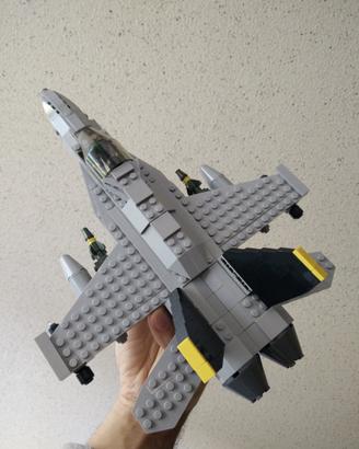 Set mattoncini Aeroplano F-18 Hornet Fighter Jet