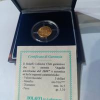 5 dollari oro 22kt 