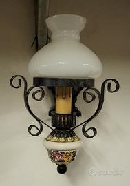 Lampade applique Old America ferro battuto