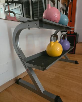 rastrelliera con Kettlebell  