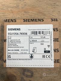 Interruttore  magnet. Diff. Siemens 5SU1356-7KK06