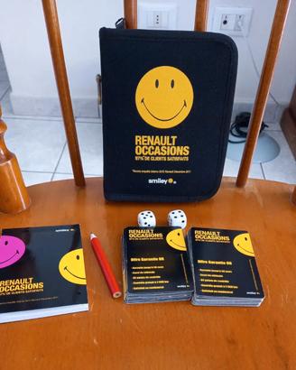 Gioco Carte Dadi Taccuino Lapis + Pochette Renault
