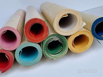 Carta VELLUTATA ADESIVA colorata, 50 cm x 2 metri