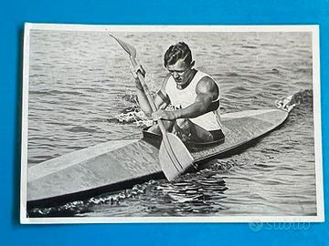 ERNST KREBS 114 K1 KAYAK OLYMPIA BERLIN 1936 card 