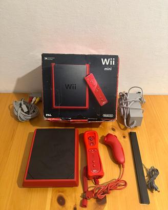 Nintendo Wii Mini Rossa Completa Scatola -funziona