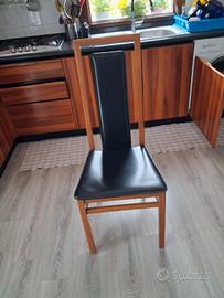 Sedie da cucina in pelle