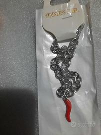 bracciale con cornetto rosso 