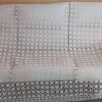 copriletto matrimoniale in cotone di colore ecrù