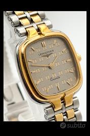 Longines Quartz – Placcato Oro, Bracciale Bicolore