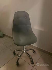 poltrona con rotelle da scrivania