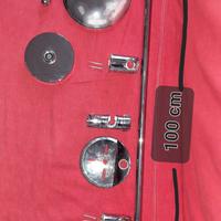 Asta per doccia + due soffioni + accessori