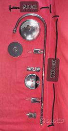 Asta per doccia + due soffioni + accessori