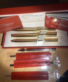 Tris ST DUPONT “Classic”-Argento 925 placcato oro