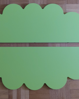 Mensole a forma di nuvola colore verde