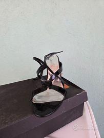 Sandali vernice nera