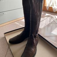 scarpe nero giardini in pelle testa di moro